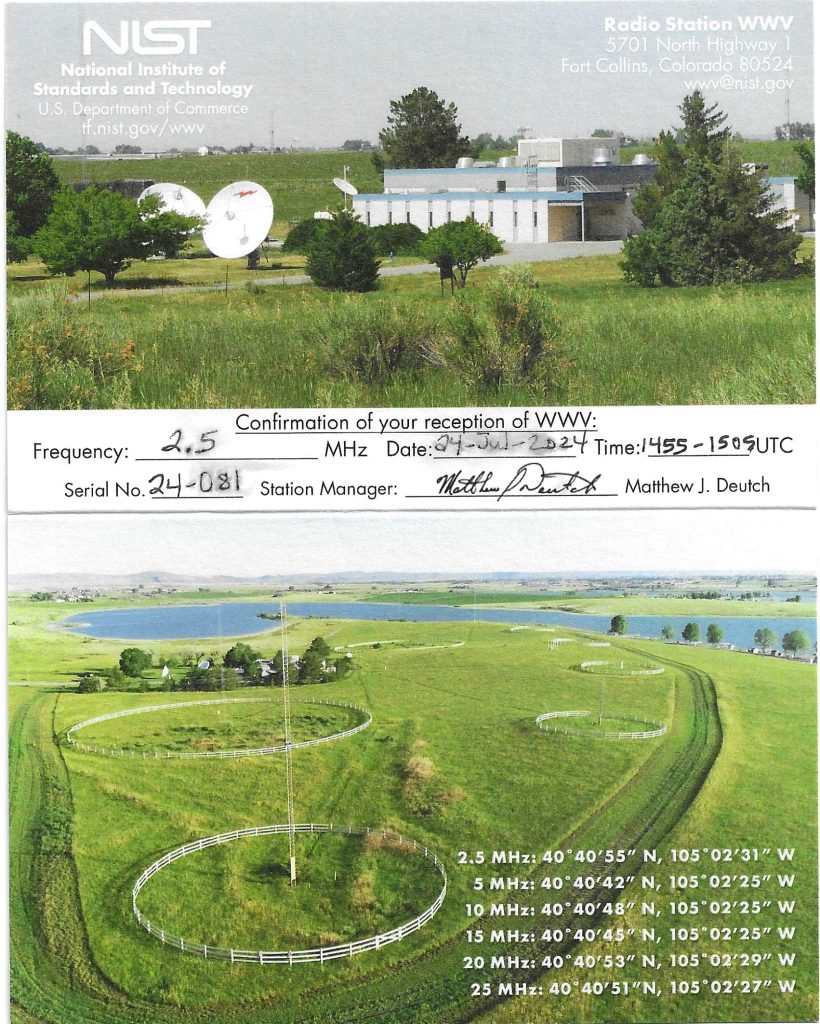 QSL分享:WWV-2024