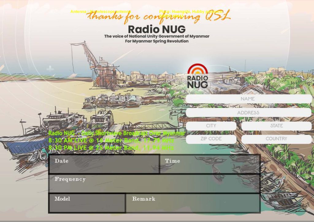 QSL分享:Radio NUG
